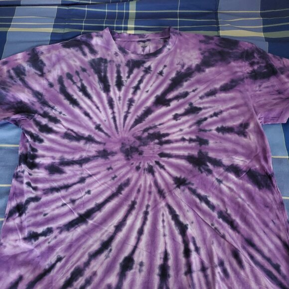 Brisco Brands Purple Swirl Tie Dye Shirt - Picture 3 of 6